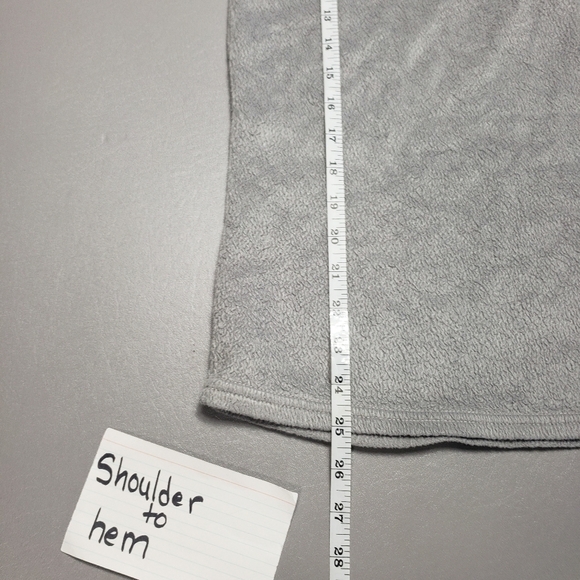 3/$15 the cozy corner gray long sleeve soft pajama shirt women's size medium - Picture 6 of 7